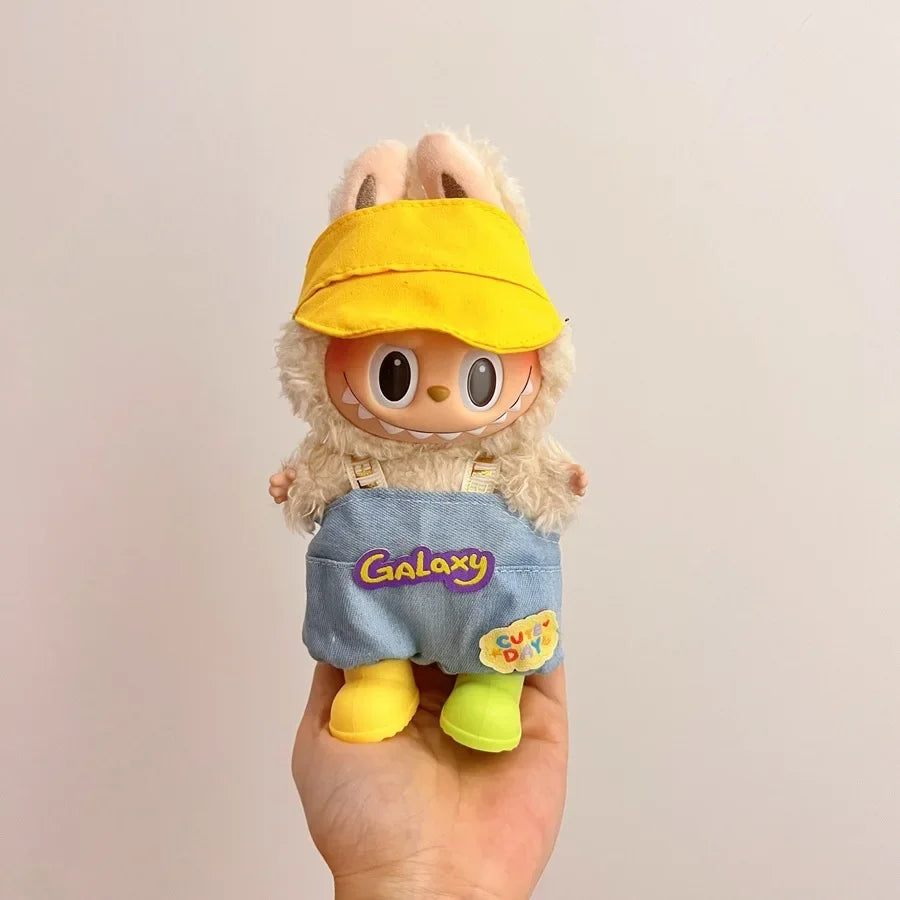 New Labubu Clothing Popular New Products Fashion Velcro 17cm Doll Cute Dress Casual Set Skirt Plush Toy Clothing