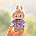 17cm Cute Mini Plush Doll'S Clothes Outfit Accessories For Korea Kpop Exo Labubu Idol Dolls Sweater Clothing DIY Kids Girl Gift