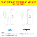 Tuya WiFi/ZigBee Water Sensor Leakage Alarm Flood Leak Detector Smart Home APP Remote Control Smart Home Security Protection