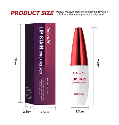 3 Colors Lip Stain Color Peel-Off Stick Set Long-lasting Waterproof Pink Liquid Lip Gloss No Fading And Non-stick Cup Lip Gloss