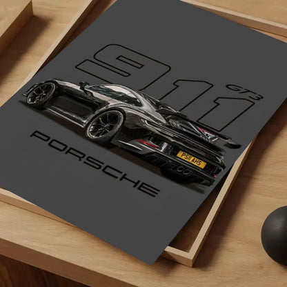 Sport Cars Poster Self-adhesive Art Waterproof Paper Sticker Coffee House Bar Room Wall Decor