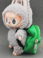 Labubu Canvas Doll Backpack - Multi-Size for 20cm Plush & 1/6 BJD Barbie Blythes Ropa Fashion Accessory