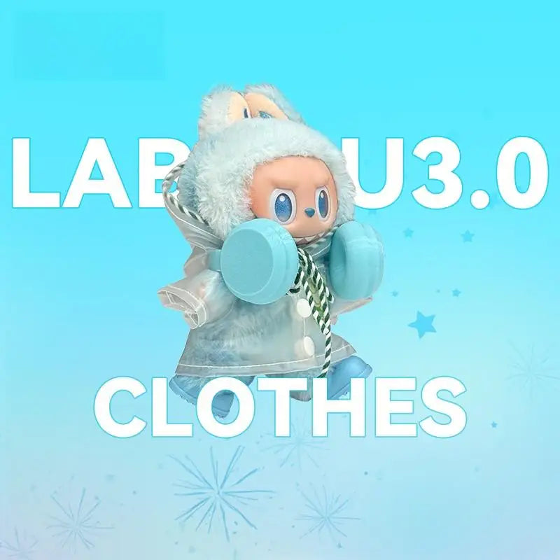 Doll Clothes: Baby Clothes Third Generation, Front High Energy Set, Sitting Party, Macaron,Only clothes