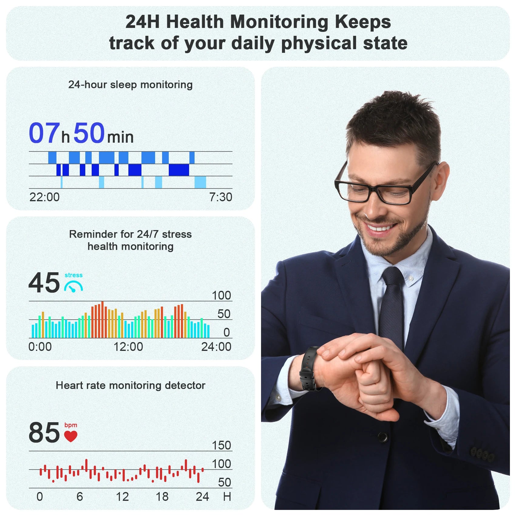 Blackview X20 Smart Watch with Health Monitoring Fitness Tracking 1.43” HD AMOLED Screen Bluetooth Watches for Men Women Gifts