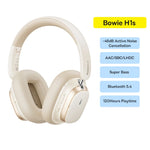 Baseus Bowie H1s Wireless Headphones Bluetooth 5.4 Noise Canceling 46dB Over Ear Headset Hi-Res Spatial Audio Earphone 120H Time