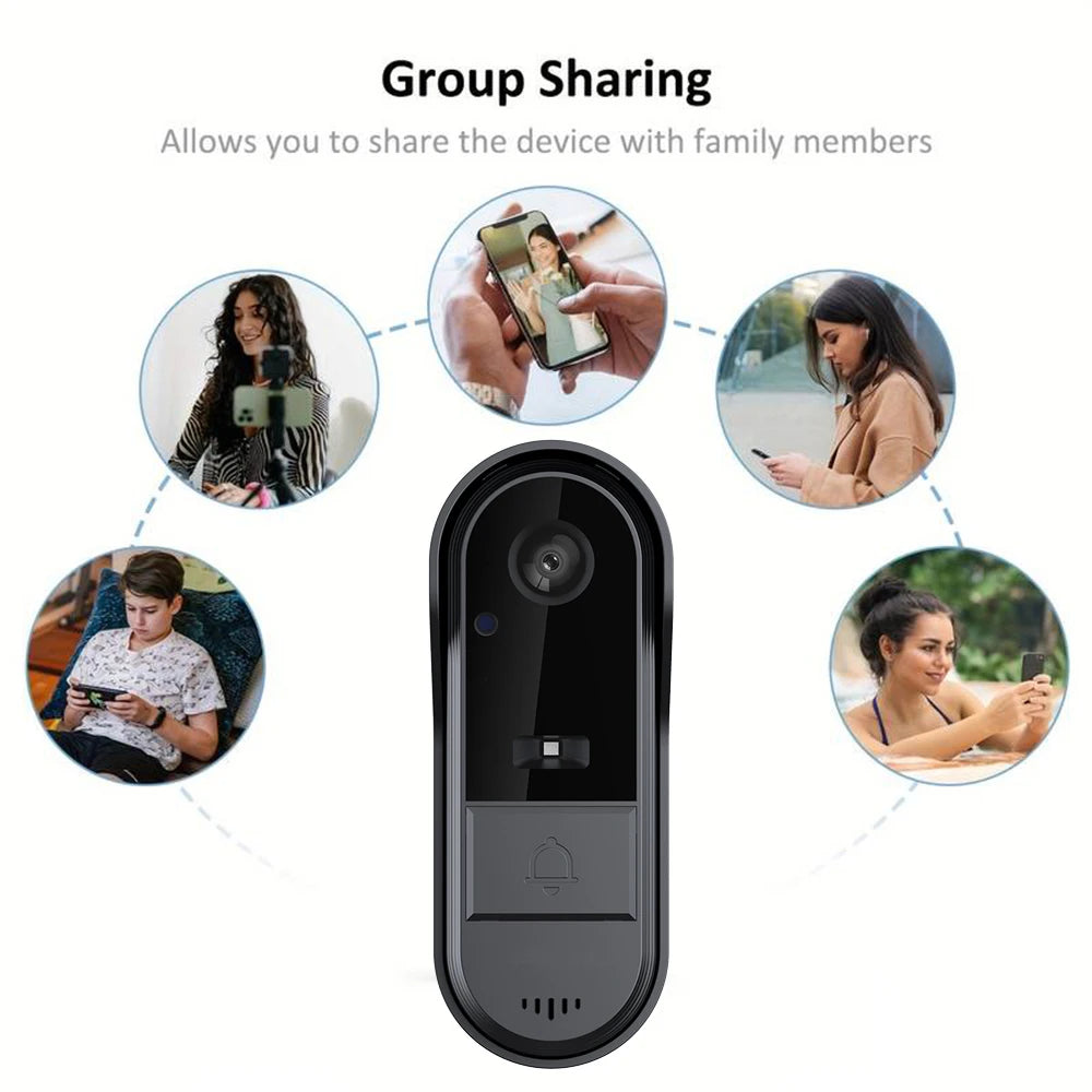 Tuya Smart Doorbell WiFi Smart Home System Wireless Outdoor Doorbell Smart Life Intercom Video Security Protection