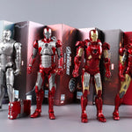 Marvel Avengers ZD Toys Iron Man MK3 MK1 MK6 MK7 MK5 Tony Stark Iron Patriot War Machine Action Figure Ironman Collect Toy Gift