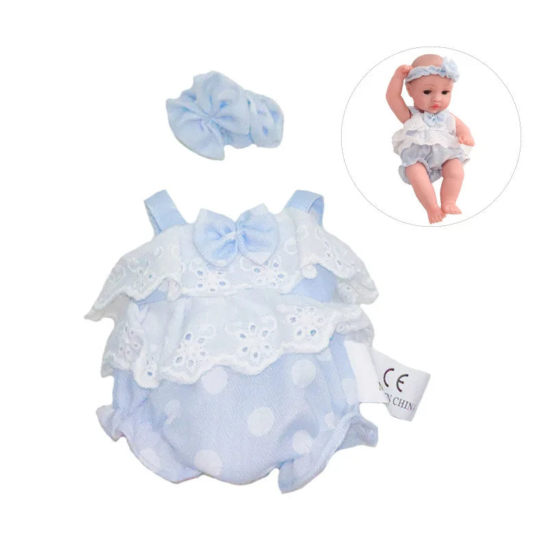 Baby Reborn Dolls Clothes for 30cm Baby Doll Dress Pajamas Jumpsuit Doll Clothes for 12 inch Reborn Doll DIY Toys for Girls