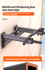 Horizontal Bar Household Indoor Wall Pull Up Device, Perforated Single Pole Lifting Ring, Home Fitness Equipment