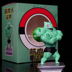 Pokemon Toys GYM Figurines Cartoon Fitness Muscle Man Action Figure Charmander Bulbasuar Squirtle Gengar Fit Model Anime Toys