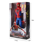 Action Toy 30cm Marvel Avengers Toy Thanos Hulk Spiderman Iron Man Captain America Thor Black Panther With Sound And Light