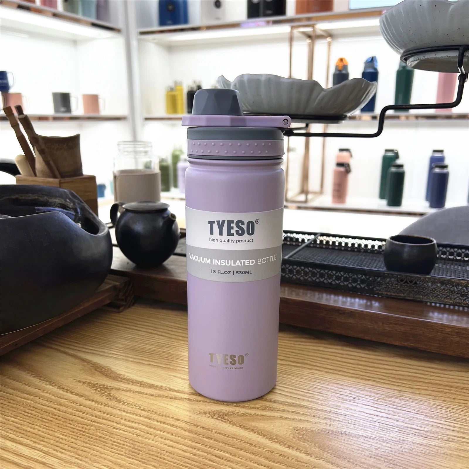 Tyeso 530/750ML Thermos Bottle Stainless Steel Vacuum Flask Travel Cup Insulated Water Bottle Sport Thermal Cup Mug Hot Cold Mug