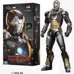 ZD Toys Iron Man MK15 MK16 War Machine MK2 Action Figure Iron Man Mk47 MK35 Red Snapper 1/10 Scale Iron Man Collections Gift