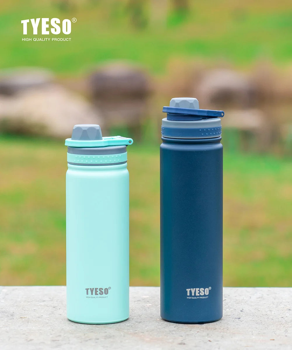 Tyeso 530/750ML Thermos Bottle Stainless Steel Vacuum Flask Travel Cup Insulated Water Bottle Sport Thermal Cup Mug Hot Cold Mug