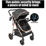 Baby Carriage Light Stroller Baby Stroller 3 in1 Foldable pushchair high quality prams Lie Flat Baby Stroller adjustable seat