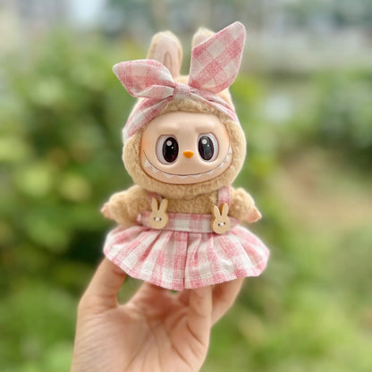 LABUBU Doll'S Clothes Outfit Accessories for 15-17cm Labubu Idol V1 V2 Stylish Outfit Clothes Sports Leisure Suit Clothing Gift