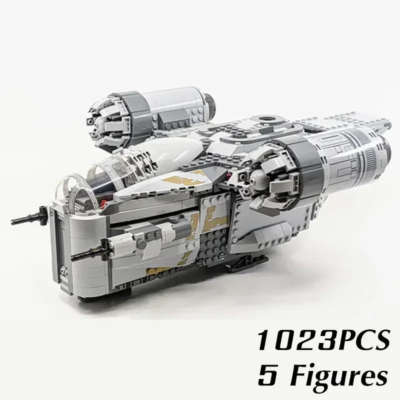 Galaxy-Razors MOC-StarFighters Spaceships Battles Ship Crest Fighters-Aircraft Model Building Blocks Bricks Toys Gift