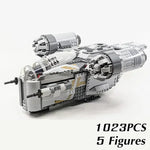 Galaxy-Razors MOC-StarFighters Spaceships Battles Ship Crest Fighters-Aircraft Model Building Blocks Bricks Toys Gift