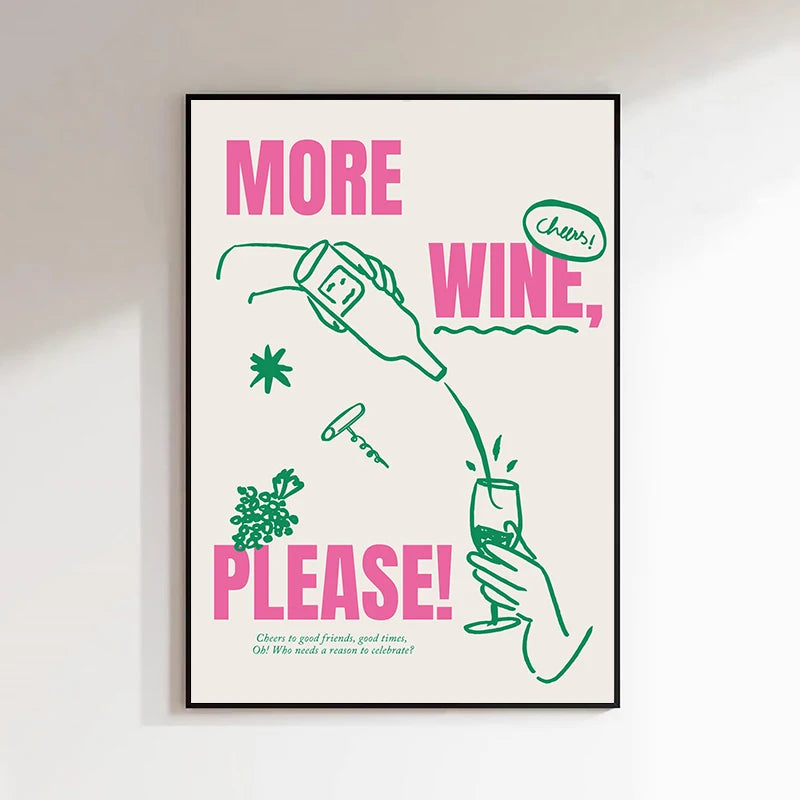 Vintage Cocktail Mojito Wine Club Bar Drinks Wall Art Canvas Painting Nordic Posters And Prints Wall Pictures For Living Room