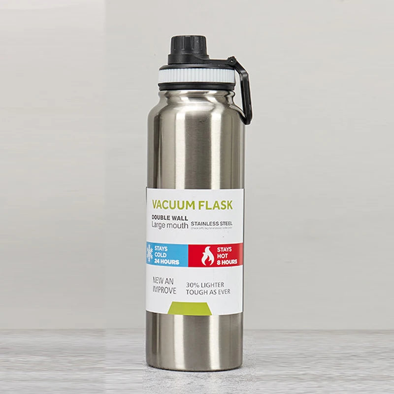 600/800/1000ML Outdoor Thermos Water Bottle Stainless Steel Insulated Cup Keeps Cold and Heat Thermal Mug Travel Vacuum Flasks