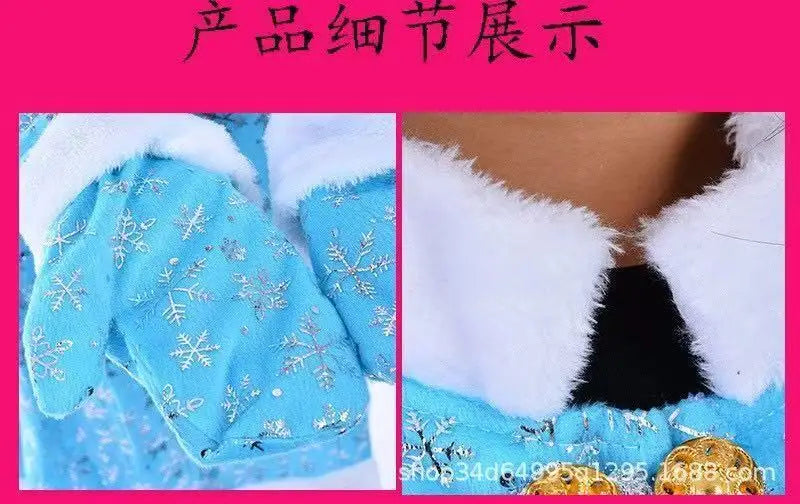 Christmas Santa Claus Cosplay Costume Classic Red Deluxe Velvet Xmas Men Santa Claus Disguise Suit Christmas New Year Party