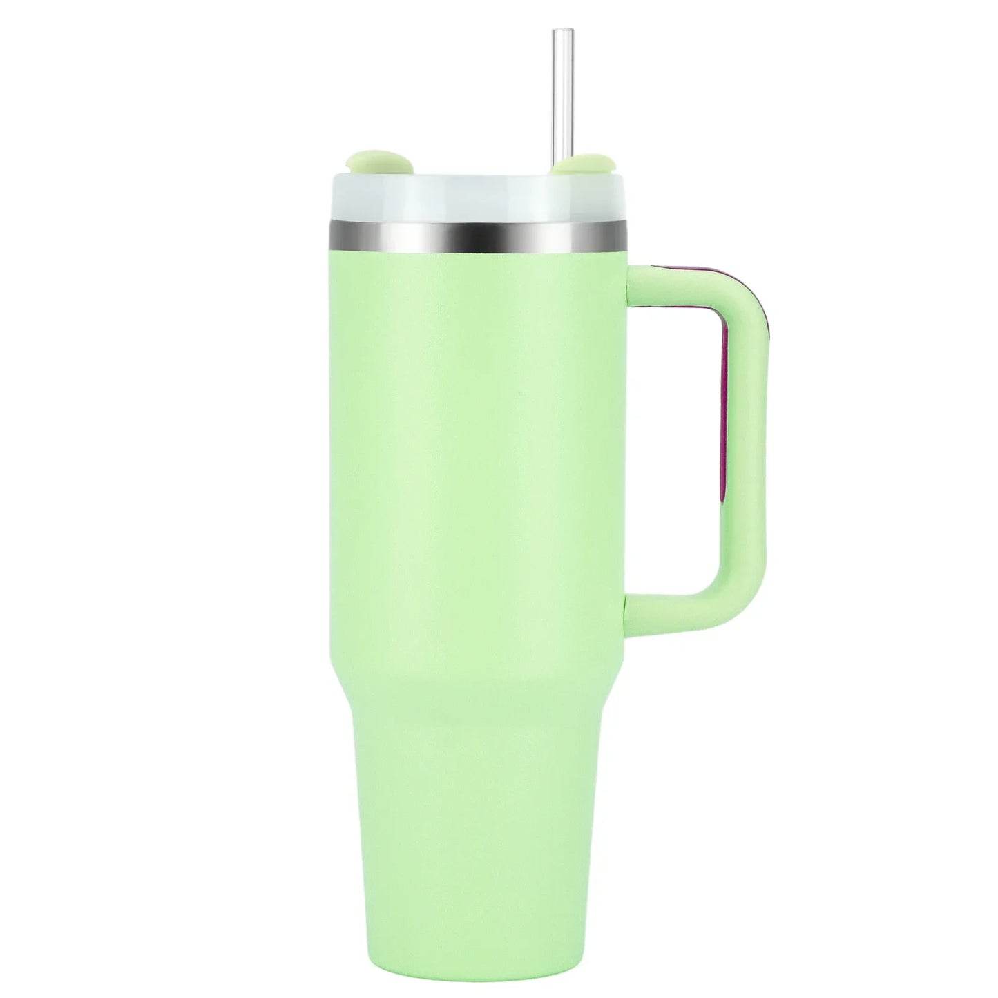1pcs Watersy 40oz/1200ml Tumbler with Handle and Straw Lid Stainless Steel Keep Cold Vacuum Insulated Portable Car Travel Mug