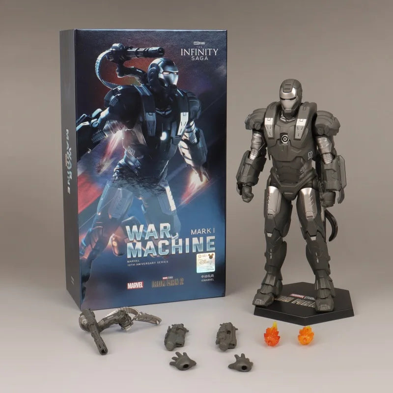 Marvel Avengers ZD Toys Iron Man MK3 MK1 MK6 MK7 MK5 Tony Stark Iron Patriot War Machine Action Figure Ironman Collect Toy Gift