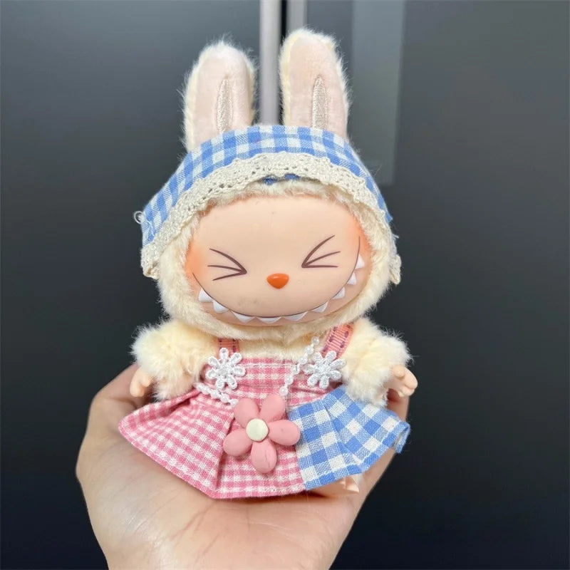 For 17cm Mini Doll'S Clothes for Labubu V1 V2 Cute Fashionable Doll'S Clothes Outfit Accessories