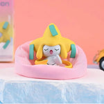 Pokemon 6 Styles Genuine Toys Pikachu Bulbasaur Snorlax Jirachi Komala Cute Anime Figure Model Dolls With Dustproof Cloth Pad