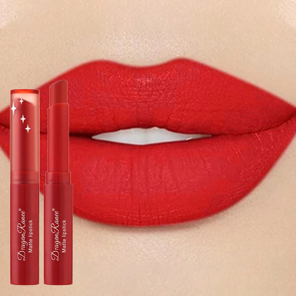 Nude Matte Lipstick Waterproof Lip Sticks Not Fading Sexy Red Velvet Lipsticks for Women Make Up Long Lasting Lip Cosmetics