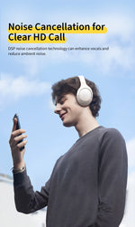 QCY H3 Lite ANC Wireless/Wired Headphones Bluetooth 5.3 Foldable Over Ear Headset HIFI Sound 60H Playtime Earphones Dual Connect