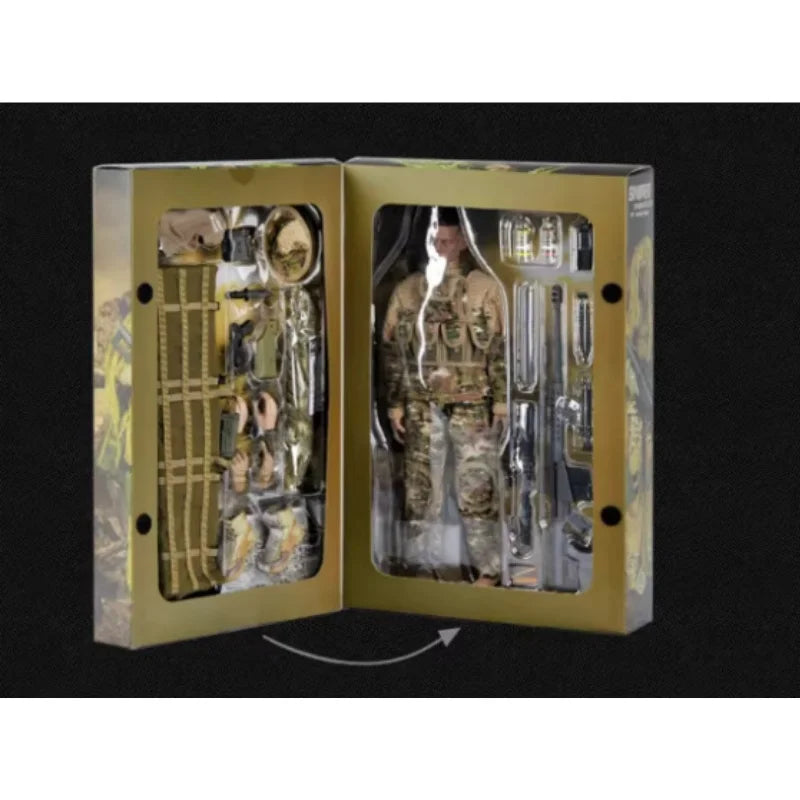 Jungle Sniper 1/6 Soldier Model - Joint Movable Special Forces Doll Handmade Military Action Figure Tactical Collectible Toy