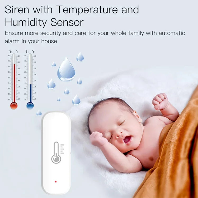 Tuya Wifi/Zigbee Temperature And Humidity Sensor Indoor Thermometer Smart Life Control For Home Work With Alexa Google Assistant