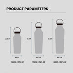 Tyeso Stainless Steel Vacuum Insulated Water Bottle Portable Durable  Leak-Proof for Outdoor Sports Matte Finish Carry Handle