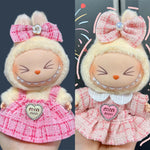 Sweet Princess Style Doll's Cloth for Labubu 17cm The Monster Outfit Accessories Clothing DIY Kids Gift High-quality Dress Cloak