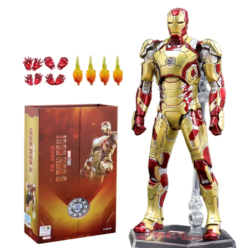 ZD Toys Iron Man Action Figure Mark 35 Red Snapper Iron Man MK 24 MK 22 MK 47 Tony Stark Ironman Figure Action Collect Toy Gift