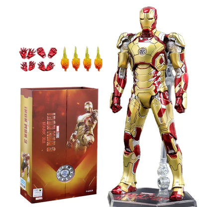 ZD Toys Iron Man Action Figure Mark 35 Red Snapper Iron Man MK 24 MK 22 MK 47 Tony Stark Ironman Figure Action Collect Toy Gift