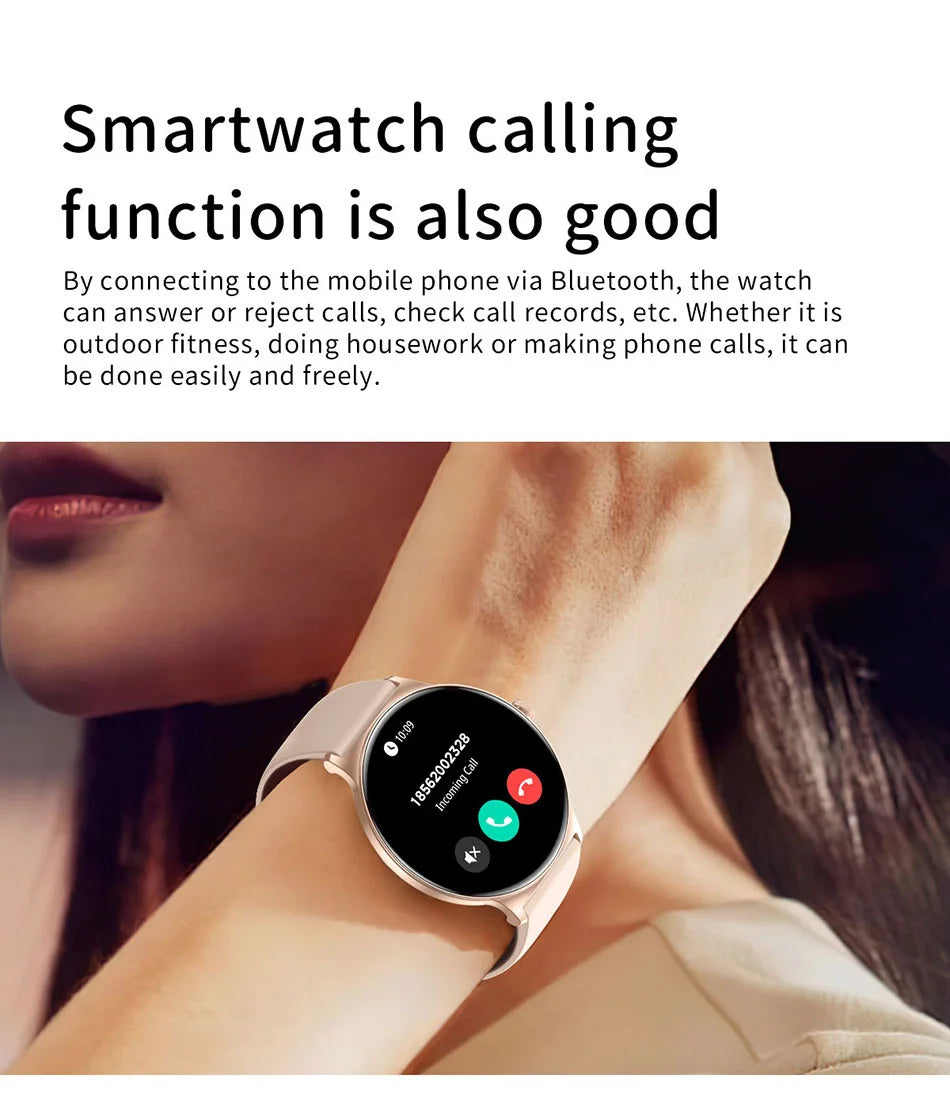 2025 Ultra-thin Durable Women Smart Watch 1.43" Amoled Screen Wireless Call Sports Health Fitness Women Watches For Android iOS