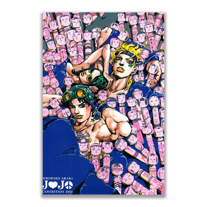 Anime JOJO Bizarre Adventure Retro Poster Canvas Wall Art Printing Waterproof Home Living Bed Room Bar Hallway Aesthetic Decor