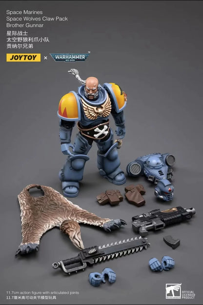 1/18 JOYTOY Actionfigur – Warhammer 40K Horus Heresy Space Wolves Logan Ghostwolf Mecha Modell