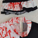 Men Halloween Costumes Art The Clown Cosplay Costume Movie Terrifierr 2 Bloody Jumpsuit Male Jumpsuit Horror Outfits