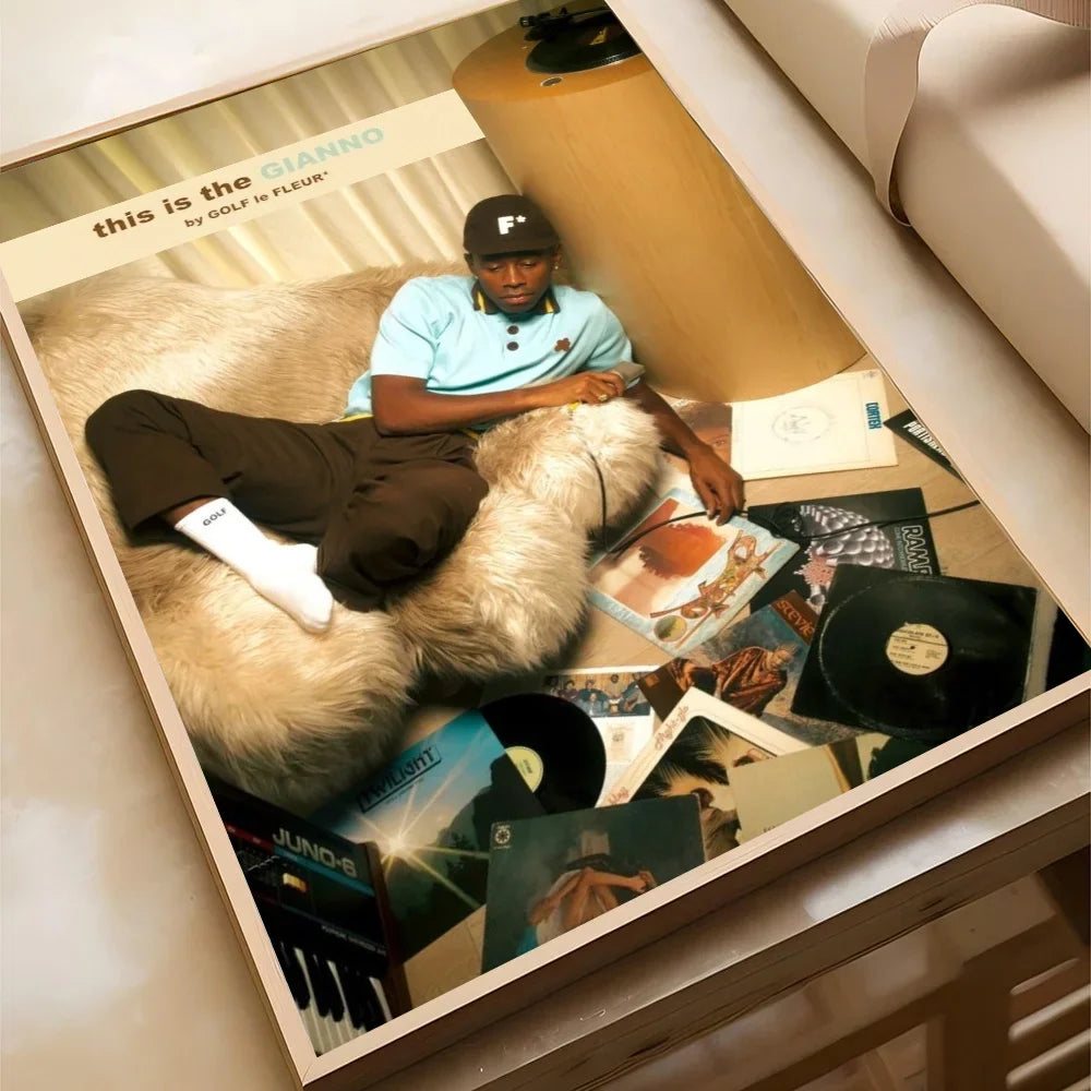 Rapper Tyler The Creator Flower Boy Poster Canvas Painting Modern Home Living Room Bedroom Caf É Bar Room Decoration Wall Art
