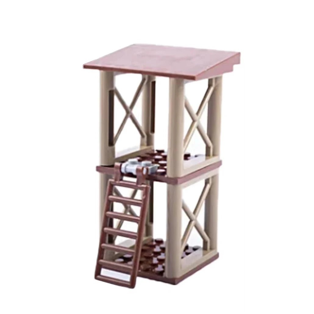 MOC WW2 Military Oil Drum Fuel Tank Printed Building Blocks Weapons Soldiers Accessories War Scene Accessories Bricks Toys Boys