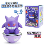 Original Pokemon Anime Figures Pikachu Gengar Sprigatito Sylveon Quaxly Fuecoco Tumbler Toys PVC Model Kawaii Collect Kid Dolls