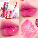 6 Colors Glitter 1pcs Lip Glaze Long Lasting Lip Gloss Waterproof Liquid Lipstick Makeup Lip Oil Lip Tint Moisturizing Lip Balm