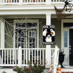 Ghost Metal Tin Sign - Retro Halloween Wall Decor, Rustic Bathroom Restroom Iron Plaque Art