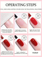 1pc 15ml Wine Red Gel Nail Polish Starter Pure Soak Off No Wipe Nail Gel Polish Suitable For All Seasons