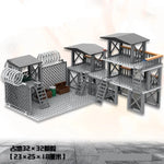 WW2 Army Military Base Model Building Kits Boys Toys Gifts Army Supplies Military Construction Building Blocks Sets