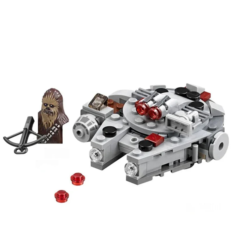 New Mini Star Ship Building Blocks Toy Micro X-Wing Fighter & Space Model Brick Set DIY Interlocking Construction Kit for Kids