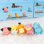 Pokemon Figure Toys Fuecoco Mew Gengar Sylveon Sprigatito 4-6pcs PVC Model Dolls Cute Small Desktop Decoration Gifts With Box